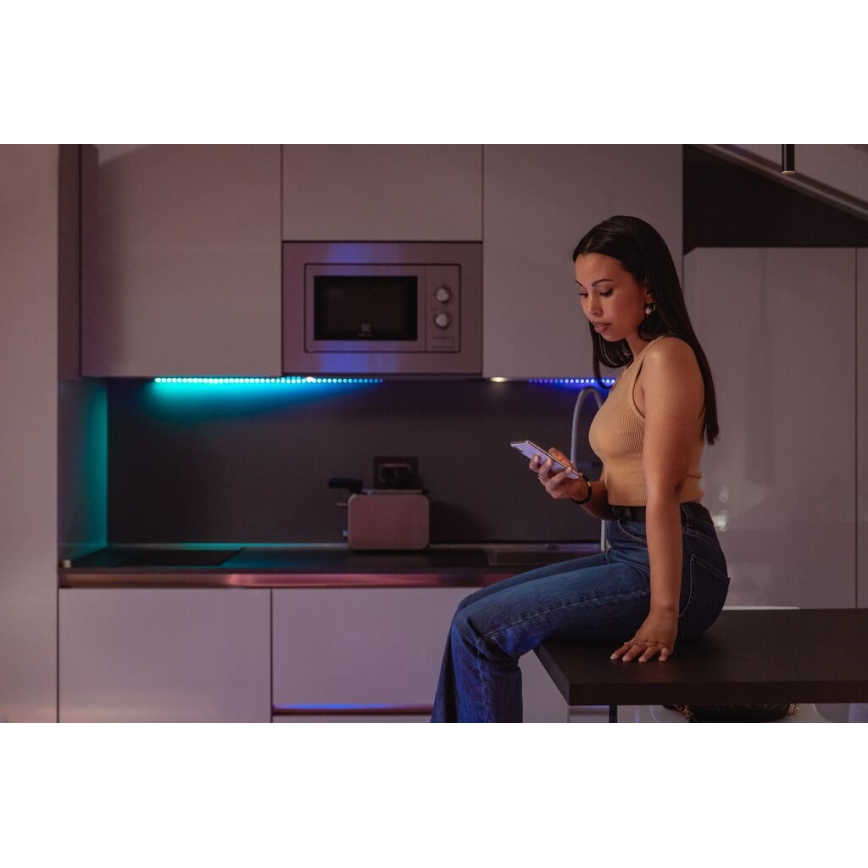 Twinkly - LED RGB Aptumšojama josla LINE 100xLED 1,5 m Wi-Fi