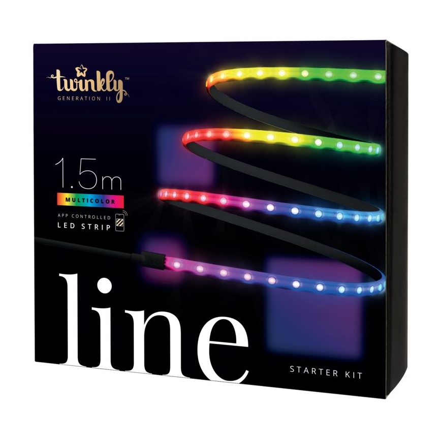 Twinkly - LED RGB Aptumšojama josla LINE 100xLED 1,5 m Wi-Fi