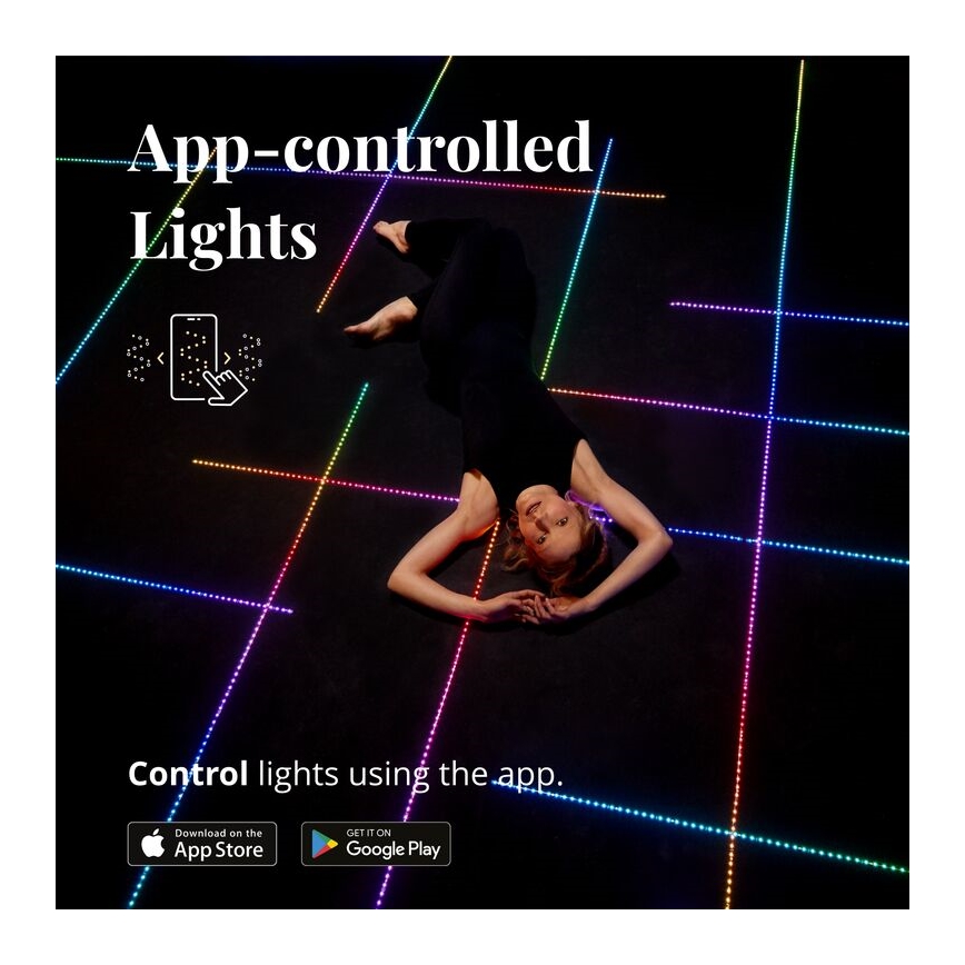 Twinkly - LED RGB Aptumšojama josla LINE 100xLED 1,5 m Wi-Fi