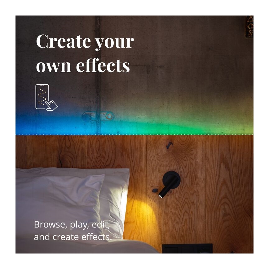 Twinkly - LED RGB Aptumšojama josla LINE 100xLED 1,5 m Wi-Fi