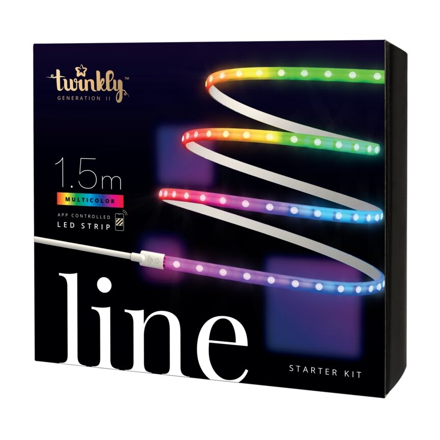 Twinkly - LED RGB Aptumšojama josla LINE 100xLED 1,5 m Wi-Fi