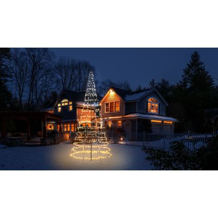 Twinkly - LED RGBW ar regulējamu spilgtumu āra Ziemassvētku egle LIGHT TREE 1000 LED 6 m IP44 Wi-Fi