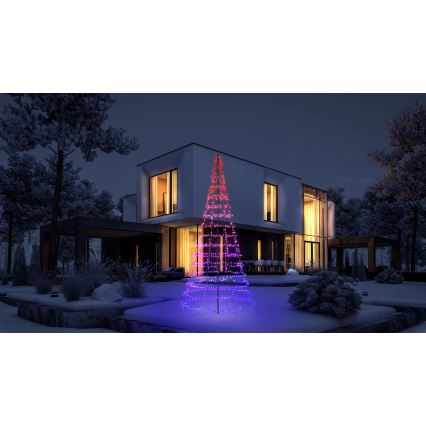 Twinkly - LED RGBW Dimmable āra Ziemassvētku koks LIGHT TREE 1000xLED 6 m IP44 Wi-Fi