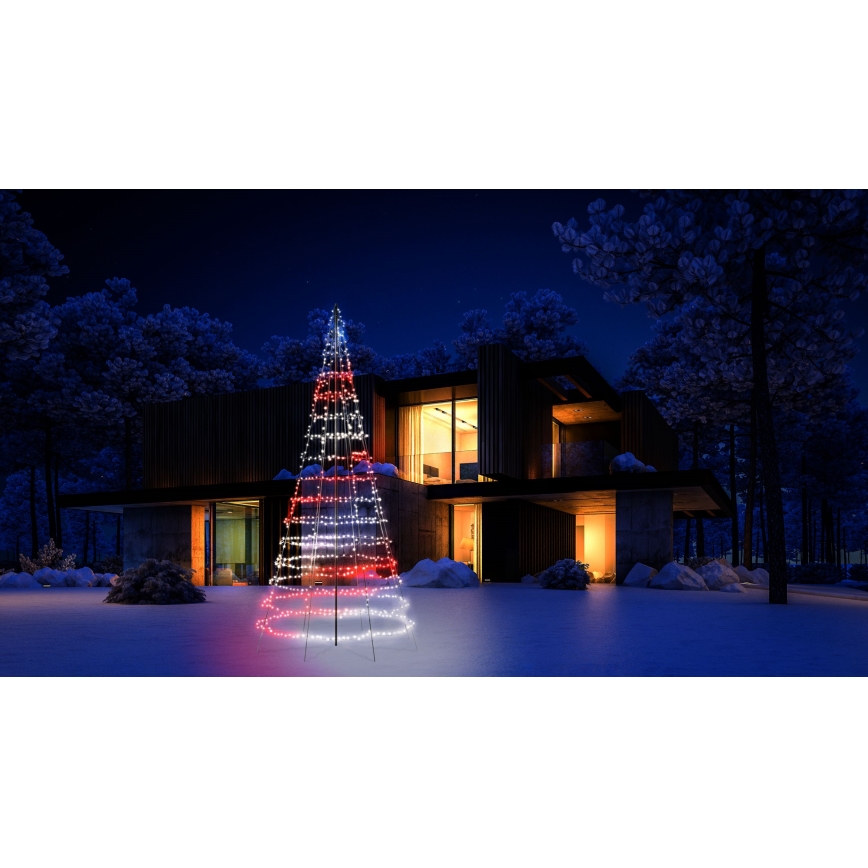 Twinkly - LED RGBW Dimmable āra Ziemassvētku koks LIGHT TREE 1000xLED 6 m IP44 Wi-Fi