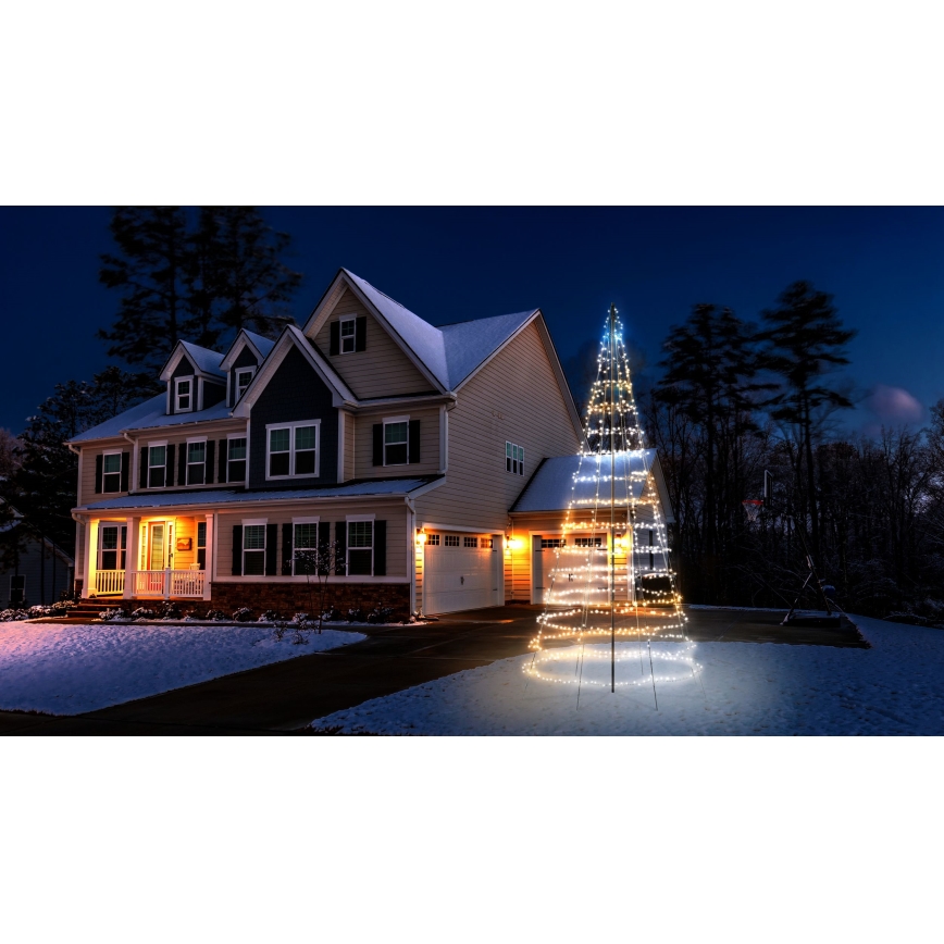Twinkly - LED RGBW Dimmable āra Ziemassvētku koks LIGHT TREE 1000xLED 6 m IP44 Wi-Fi