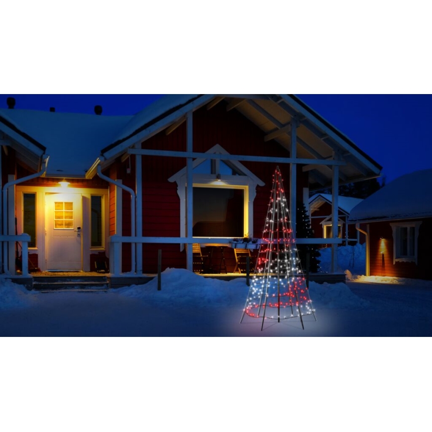 Twinkly - LED RGBW Aptumšojama āra Ziemassvētku eglīte LIGHT TREE 300xLED 2m IP44 Wi-Fi