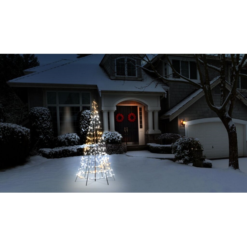 Twinkly - LED RGBW Aptumšojama āra Ziemassvētku eglīte LIGHT TREE 300xLED 2m IP44 Wi-Fi