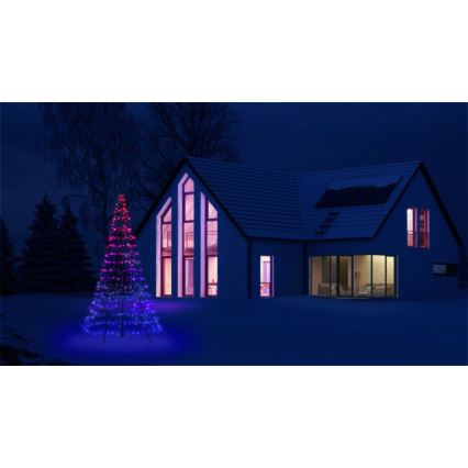 Twinkly - LED RGBW Aptumšojama āra Ziemassvētku eglīte LIGHT TREE 450xLED 3m IP44 Wi-Fi