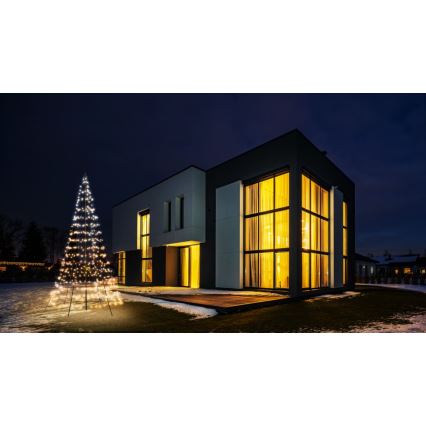 Twinkly - LED RGBW Aptumšojama āra Ziemassvētku eglīte LIGHT TREE 450xLED 3m IP44 Wi-Fi