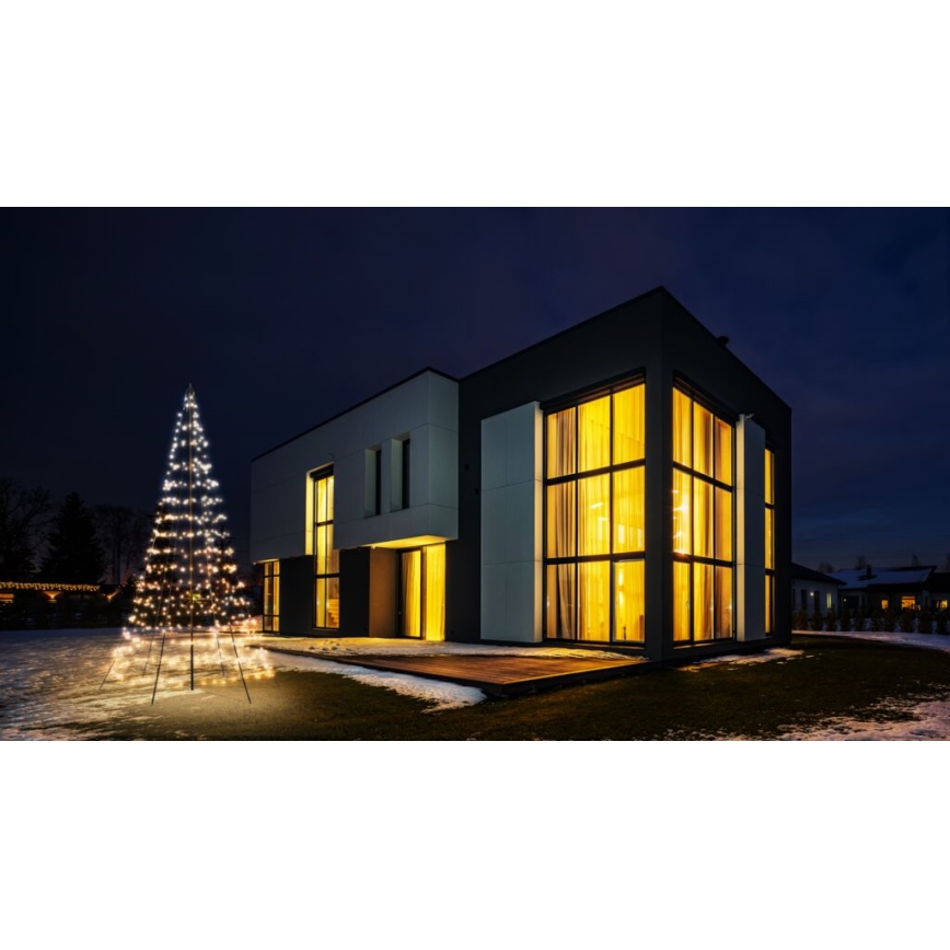 Twinkly - LED RGBW Aptumšojama āra Ziemassvētku eglīte LIGHT TREE 450xLED 3m IP44 Wi-Fi