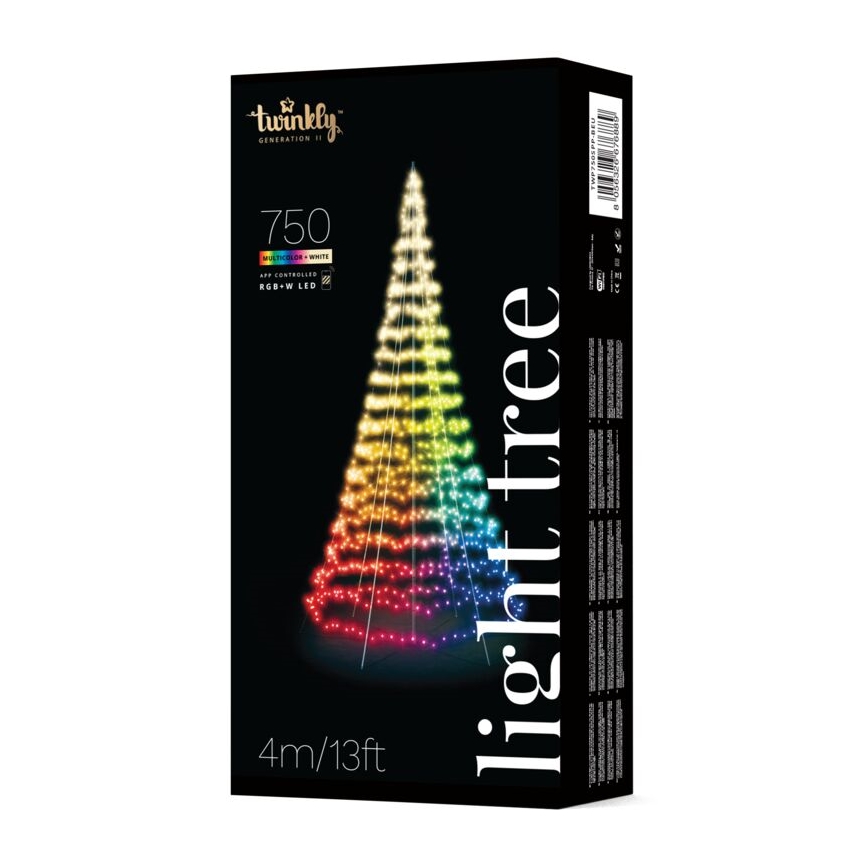 Twinkly - LED RGBW Aptumšojama āra Ziemassvētku eglīte LIGHT TREE 750xLED 4m IP44 Wi-Fi