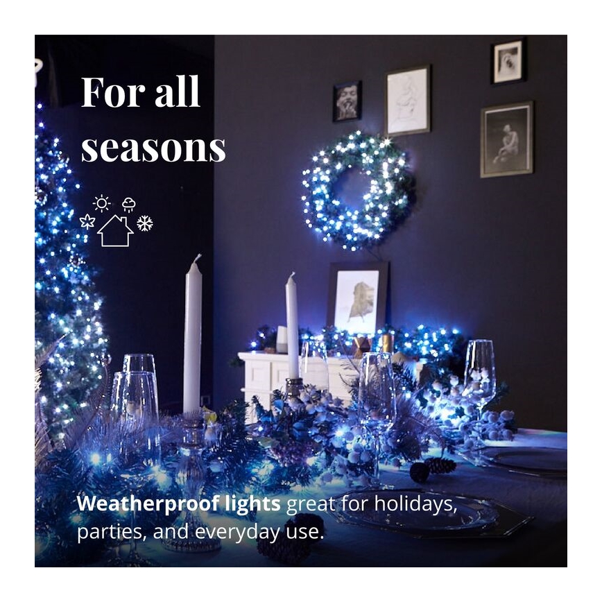 Twinkly - LED RGB Ziemassvētku vainags PRE-LIT WREATH 50xLED d. 61cm Wi-Fi