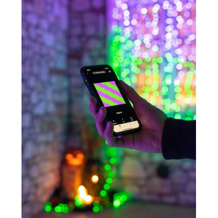 Twinkly - LED RGBW ar regulējamu spilgtumu āra virtene STRINGS 250xLED 23,5m IP44 Wi-Fi