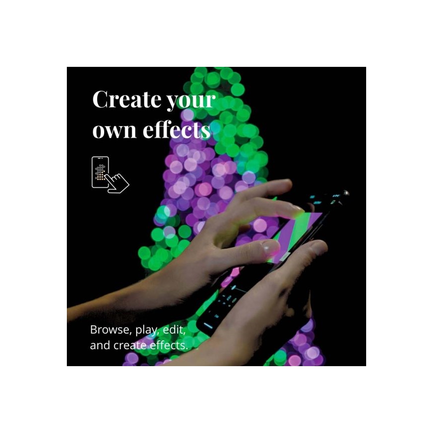 Twinkly - LED RGBW ar regulējamu spilgtumu āra virtene STRINGS 250xLED 23,5m IP44 Wi-Fi