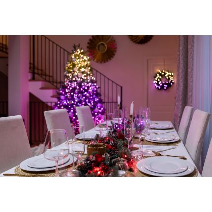 Twinkly - LED RGBW Aptumšojama āra Ziemassvētku virtene STRINGS 250xLED 23,5m IP44 Wi-Fi