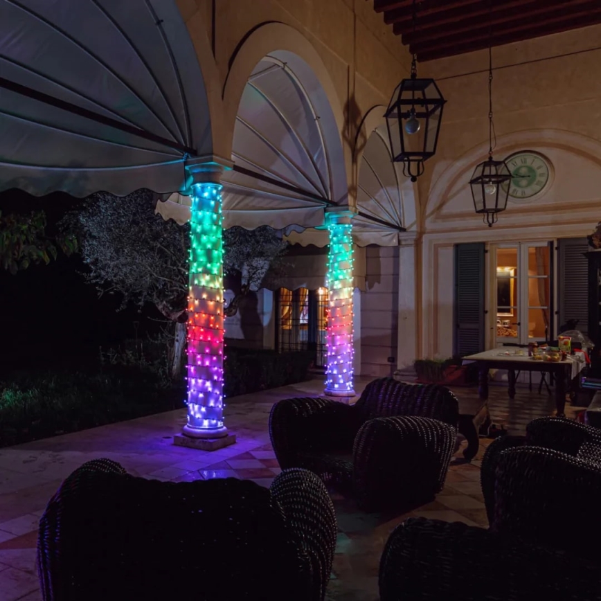 Twinkly - LED RGBW Aptumšojama āra Ziemassvētku virtene STRINGS 250xLED 23,5m IP44 Wi-Fi