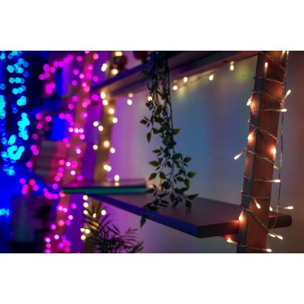 Twinkly - LED RGBW Aptumšojama āra Ziemassvētku virtene STRINGS 250xLED 23,5m IP44 Wi-Fi
