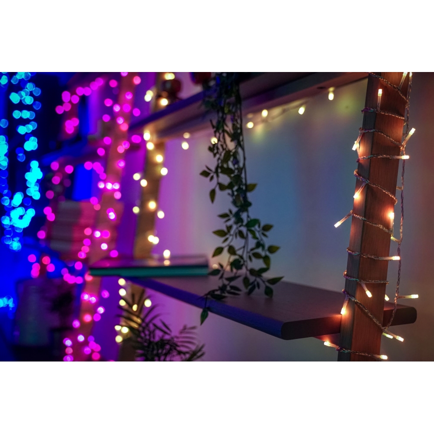Twinkly - LED RGBW Aptumšojama āra Ziemassvētku virtene STRINGS 250xLED 23,5m IP44 Wi-Fi