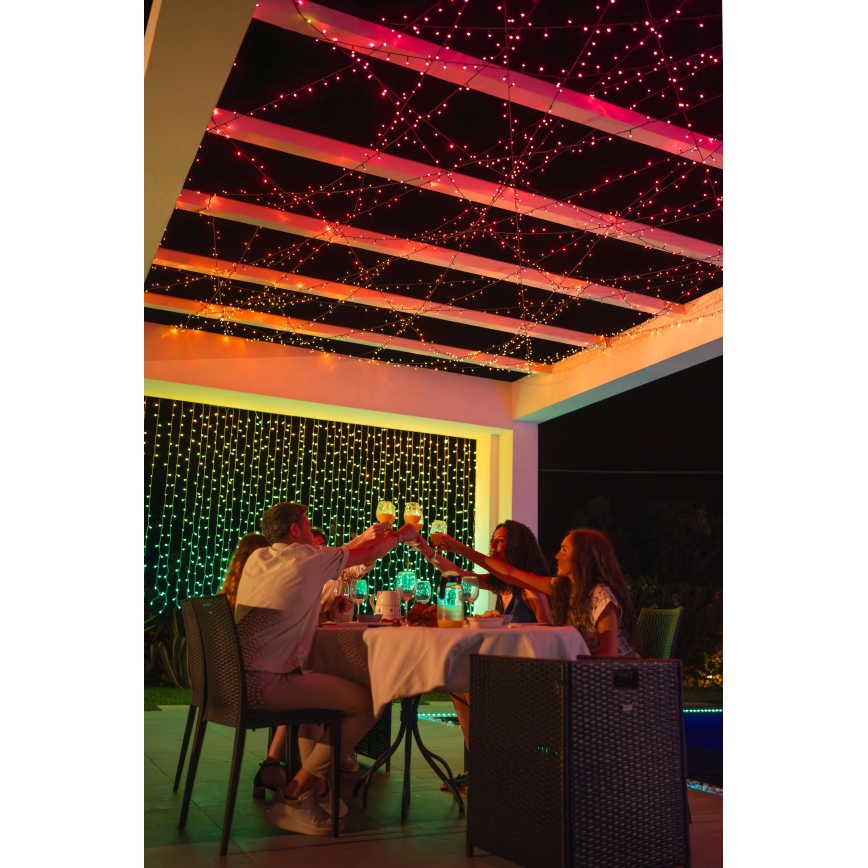 Twinkly - LED RGBW Aptumšojama āra Ziemassvētku virtene STRINGS 250xLED 23,5m IP44 Wi-Fi