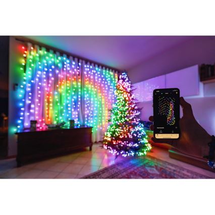 Twinkly - LED RGBW Aptumšojama āra Ziemassvētku virtene STRINGS 250xLED 23,5m IP44 Wi-Fi
