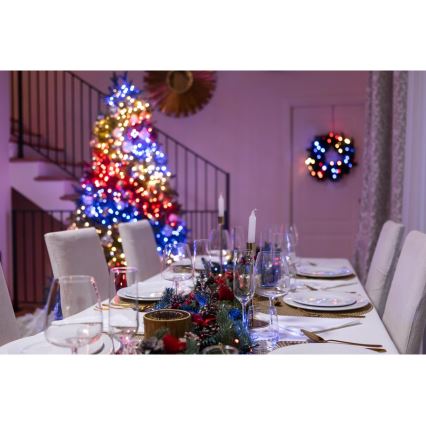 Twinkly - LED RGBW Aptumšojama āra Ziemassvētku virtene STRINGS 250xLED 23,5m IP44 Wi-Fi