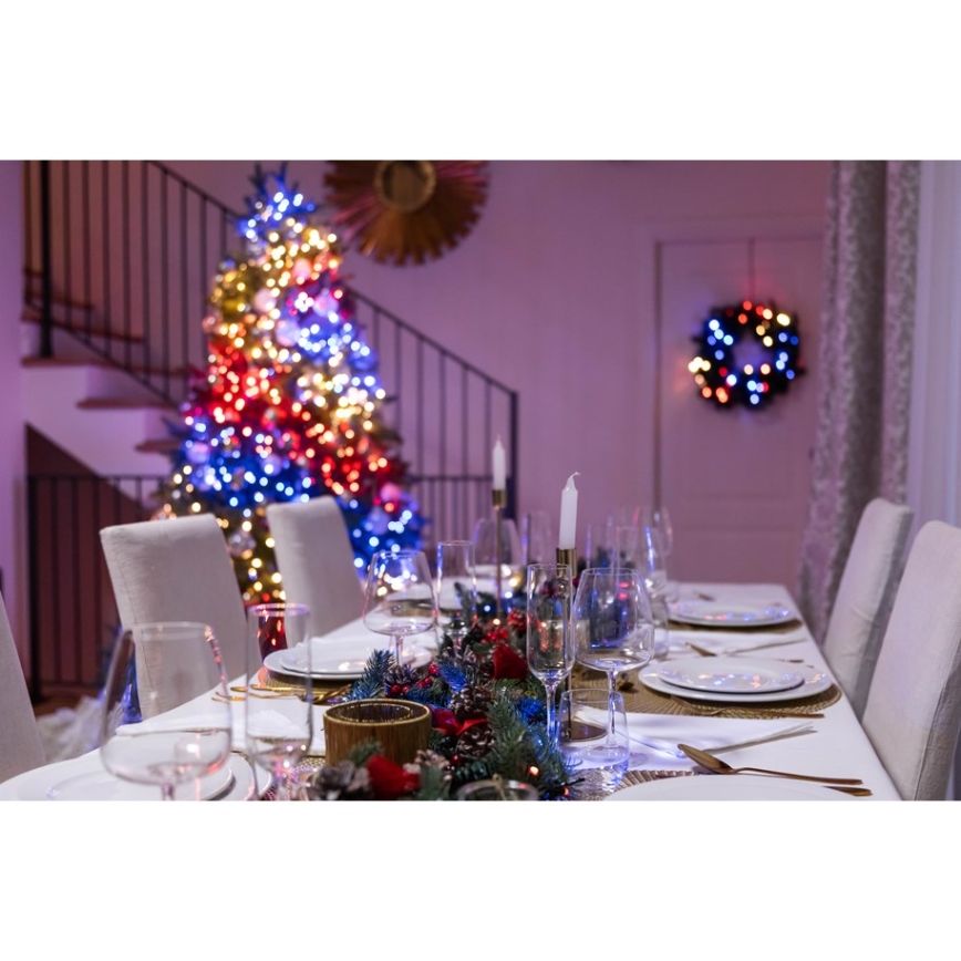 Twinkly - LED RGBW Aptumšojama āra Ziemassvētku virtene STRINGS 250xLED 23,5m IP44 Wi-Fi