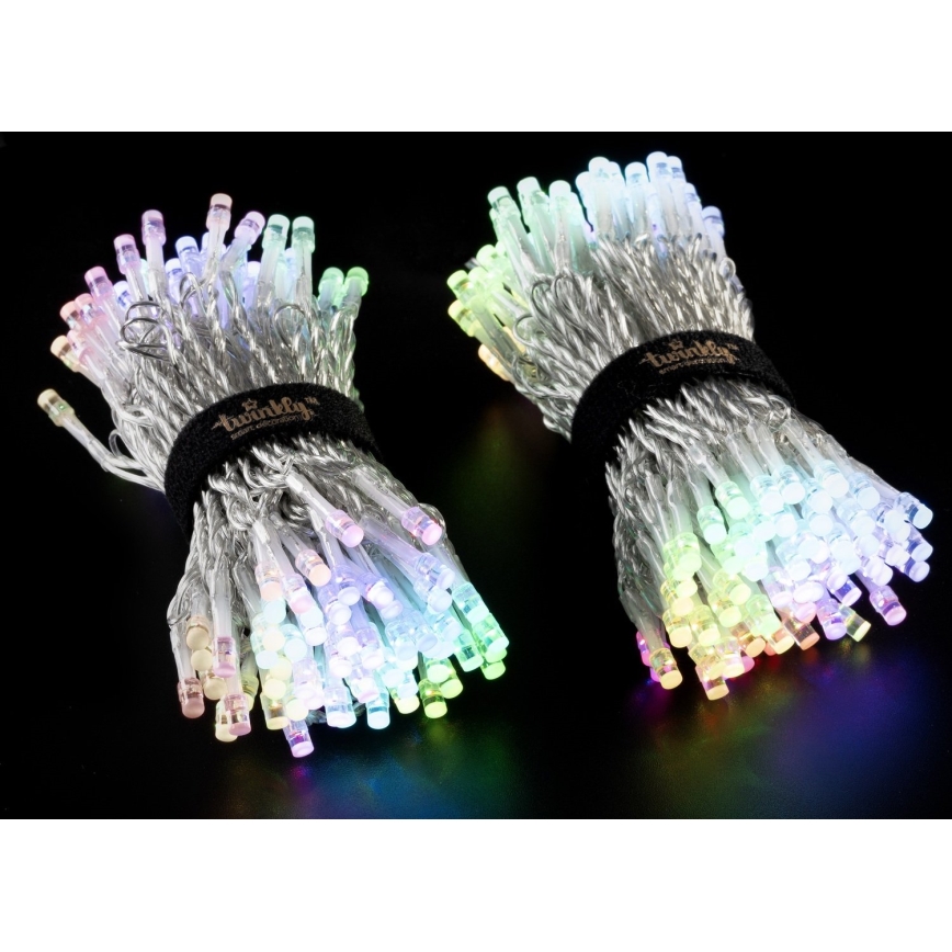 Twinkly - LED RGBW Aptumšojama āra Ziemassvētku virtene STRINGS 250xLED 23,5m IP44 Wi-Fi