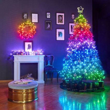 Twinkly - RGB LED aptumšojama āra virtene STRINGS 250xLED 23,5m IP44 Wi-Fi