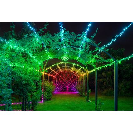 Twinkly - RGB LED aptumšojama āra virtene STRINGS 250xLED 23,5m IP44 Wi-Fi
