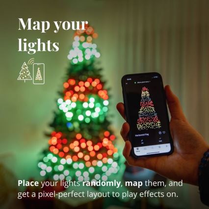 Twinkly - RGB LED aptumšojama āra virtene STRINGS 250xLED 23,5m IP44 Wi-Fi