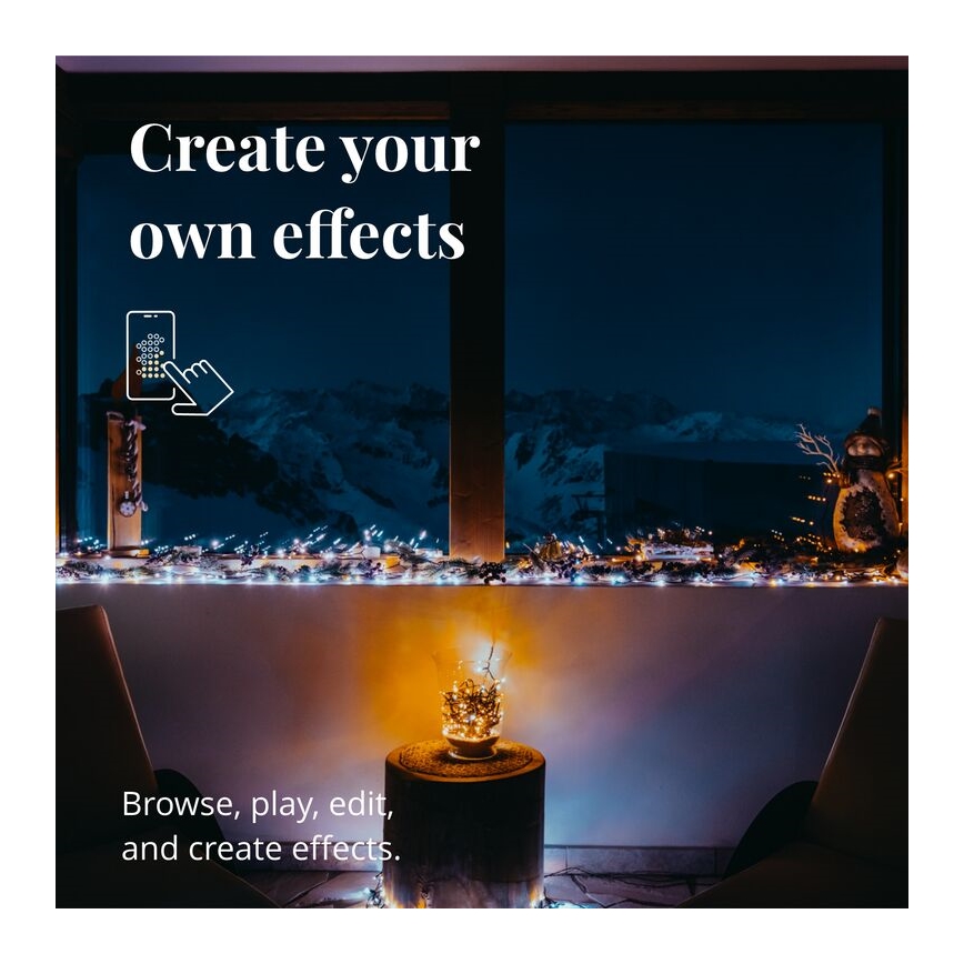 Twinkly - LED Ziemassvētku āra virtene STRINGS 400xLED 35,5m IP44 Wi-Fi