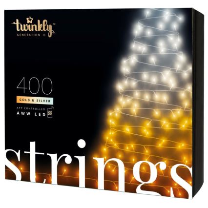 Twinkly - LED Ziemassvētku āra virtene STRINGS 400xLED 35,5m IP44 Wi-Fi