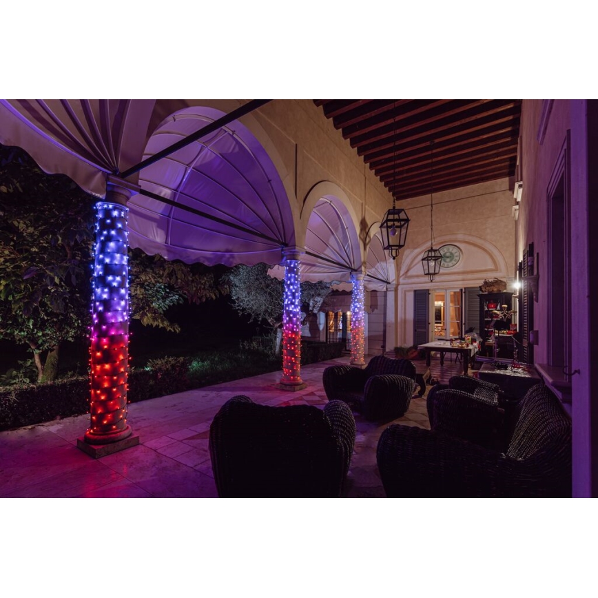 Twinkly - LED RGBW Āra Ziemassvētku virtene STRINGS 400xLED 35,5m IP44 Wi-Fi