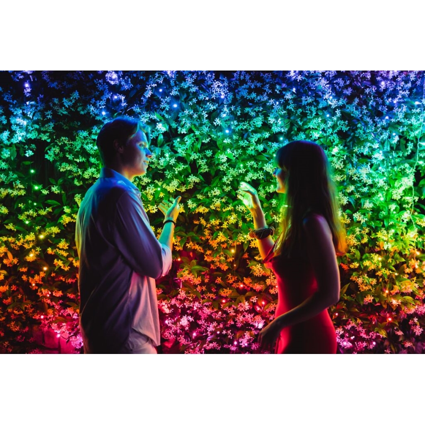 Twinkly - LED RGBW Aptumšojama āra Ziemassvētku virtene STRINGS 600xLED 51,5m IP44 Wi-Fi