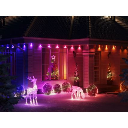 Twinkly - LED RGB Aptumšojama āra Ziemassvētku virtene STRINGS 750xLED 63,5m IP44 Wi-Fi