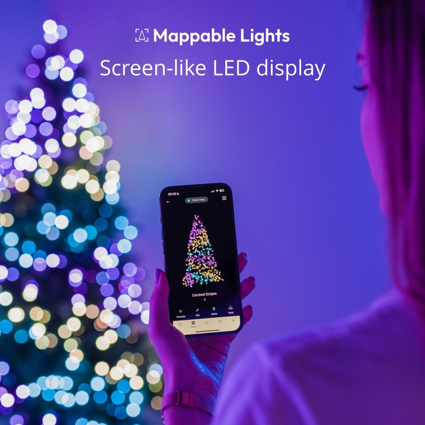 Twinkly - LED RGB Aptumšojama āra Ziemassvētku virtene STRINGS 750xLED 63,5m IP44 Wi-Fi