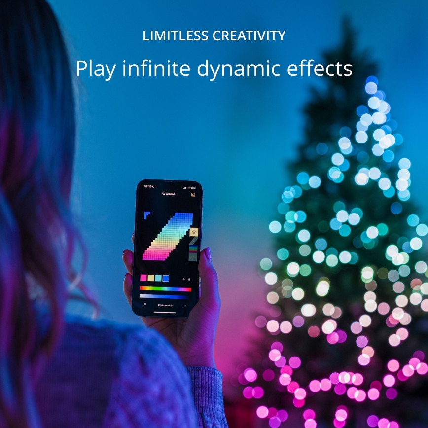 Twinkly - LED RGB Aptumšojama āra Ziemassvētku virtene STRINGS 750xLED 63,5m IP44 Wi-Fi