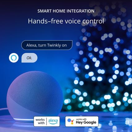 Twinkly - LED RGB Aptumšojama Ziemassvētki zvaigzne TREE TOPPER 76xLED USB Wi-Fi