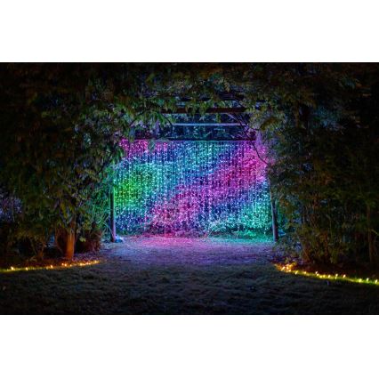Twinkly - LED RGBW Aptumšojams Ziemassvētku āra aizkars CURTAIN 210xLED 6,1m IP44 Wi-Fi