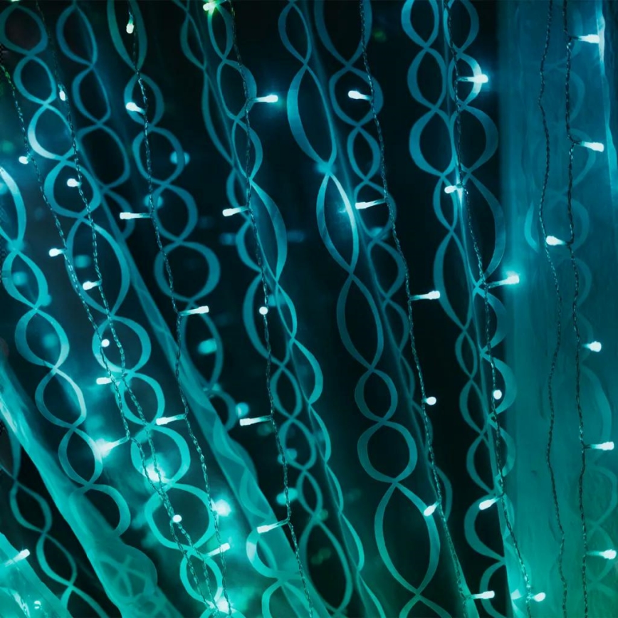 Twinkly - LED RGBW Aptumšojams Ziemassvētku āra aizkars CURTAIN 210xLED 6,1m IP44 Wi-Fi