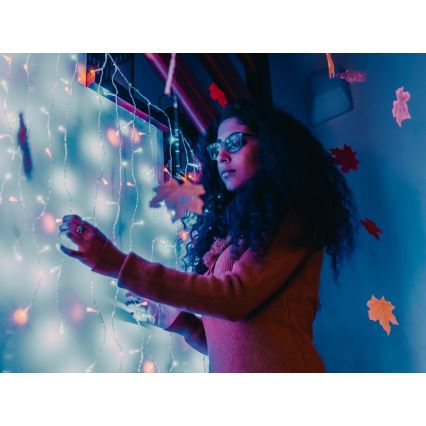 Twinkly - LED RGBW Aptumšojams Ziemassvētku āra aizkars CURTAIN 210xLED 6,1m IP44 Wi-Fi