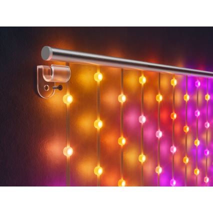 Twinkly - LED RGB Aptumšojama Ziemassvētku aizkars MATRIX 480xLED 1x1 m Wi-Fi