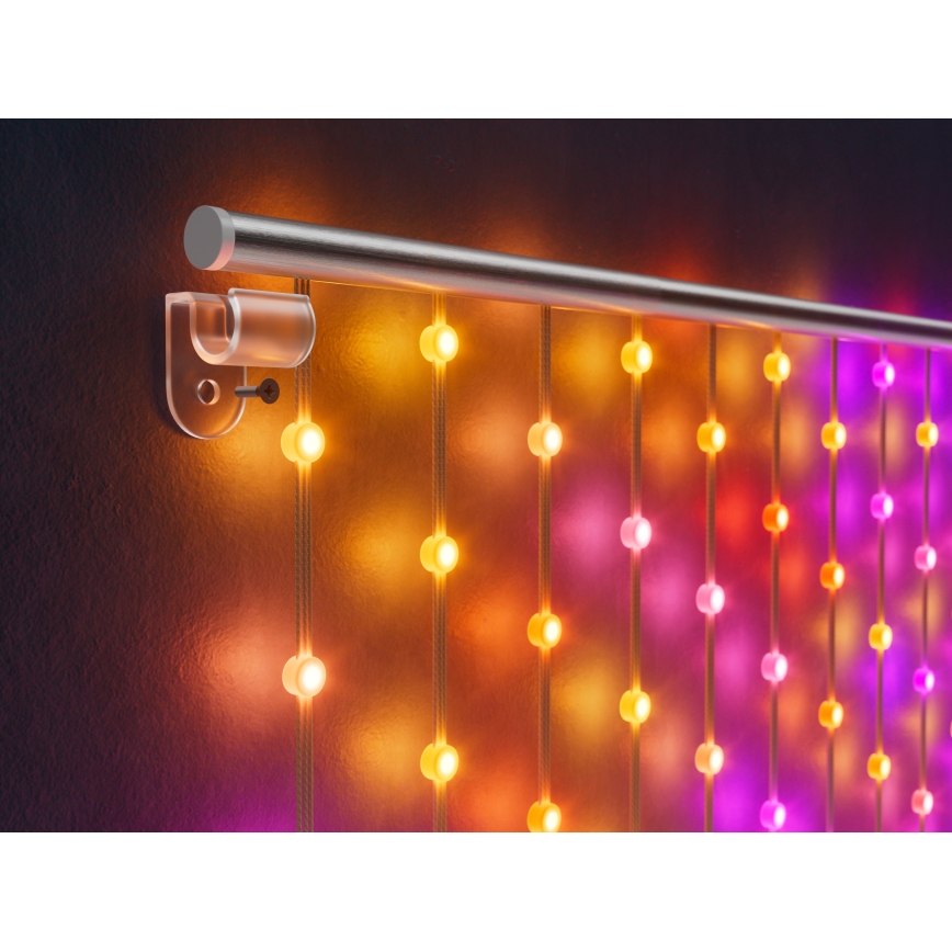 Twinkly - LED RGB regulējams Ziemassvētku aizkars MATRIX 480xLED 1x1 m Wi-Fi
