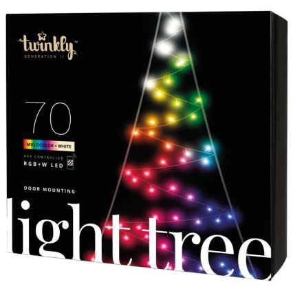 Twinkly - LED RGBW Aptumšojama āra Ziemassvētku eglīte LIGHT TREE 70xLED IP44 Wi-Fi