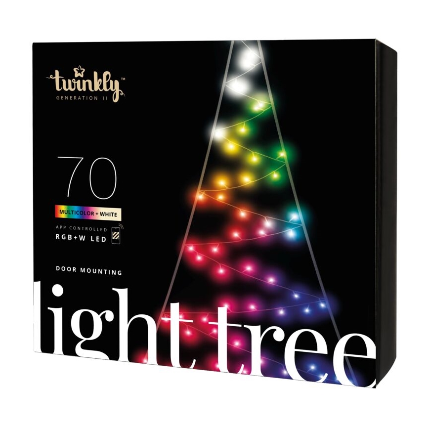 Twinkly - LED RGBW Aptumšojama āra Ziemassvētku eglīte LIGHT TREE 70xLED IP44 Wi-Fi
