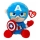 TY - Plīša rotaļlieta SOFT CAPTAIN AMERICA Marvel 15 cm