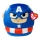TY - Plīša rotaļlieta Squishy CAPTAIN AMERICA 22 cm