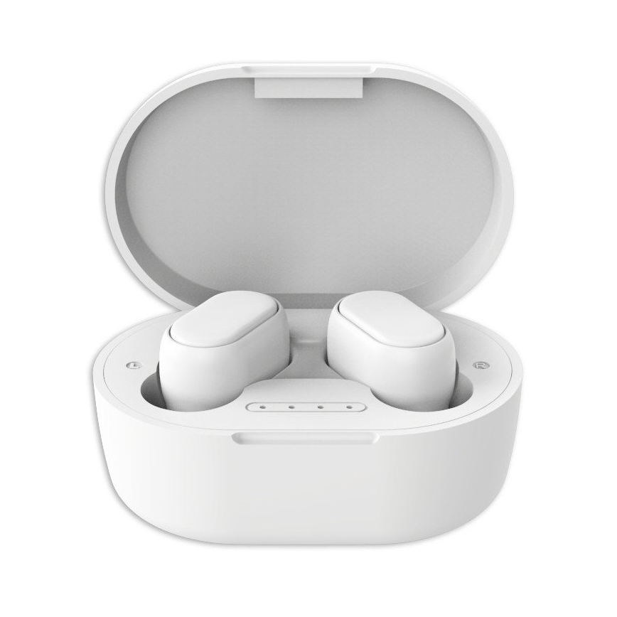Ūdensizturīgas bezvadu austiņas Bluetooth baltas