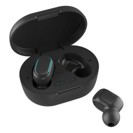 Ūdensizturīgas bezvadu austiņas Bluetooth 45 mAh melna