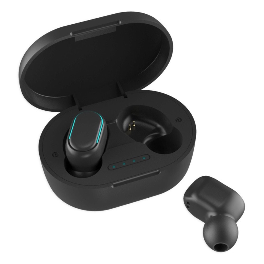 Ūdensizturīgas bezvadu austiņas Bluetooth 45 mAh melna